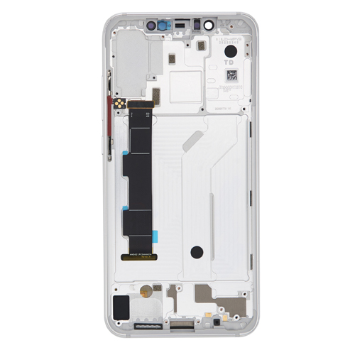 OLED Assembly With Frame Compatible for Xiaomi Mi 8 (Premium) - White