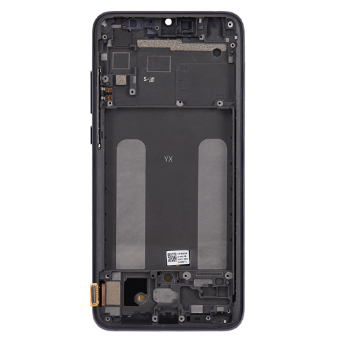 LCD Assembly With Frame Compatible for Xiaomi Mi 9 Lite / CC9 (Aftermarket) - Onyx Gray