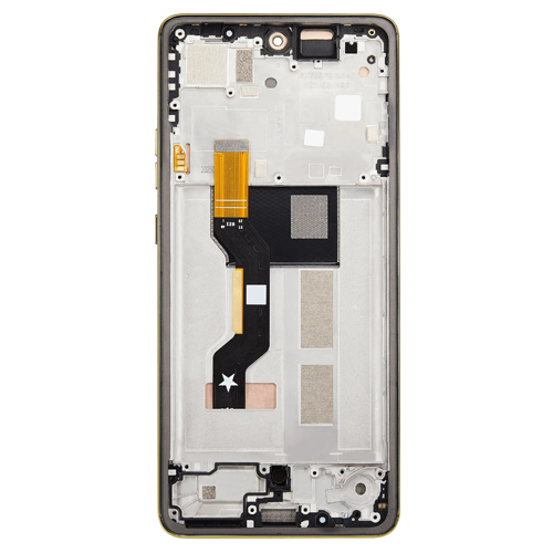 OLED Assembly With Frame for Motorola Moto G86 (XT2527-2 / 2025) / G86 Power 5G (XT2527-7 / 2025) (Refurbished) - Golden Cypress