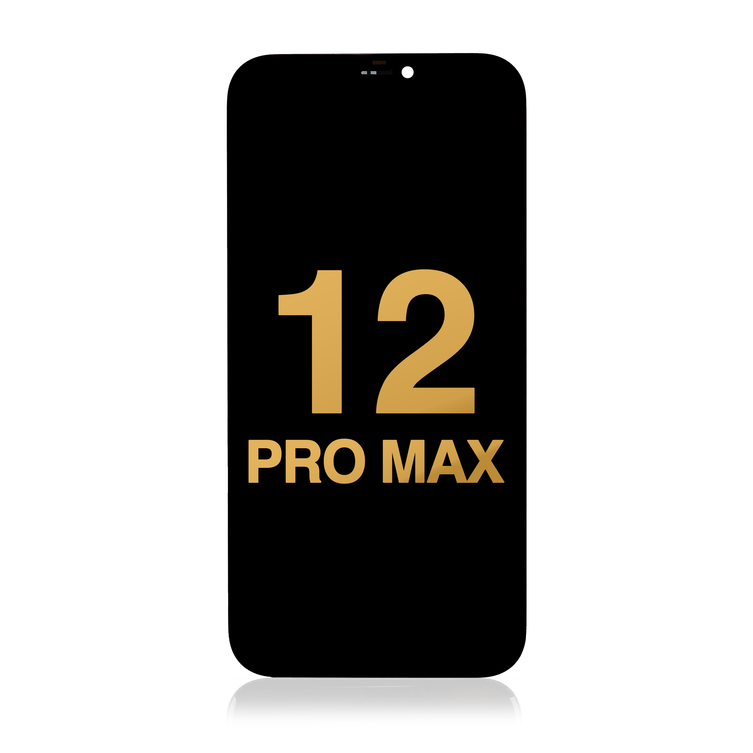 Service Pack OLED Assembly with Steel Plate and Small Parts Compatible for iPhone 12 Pro Max