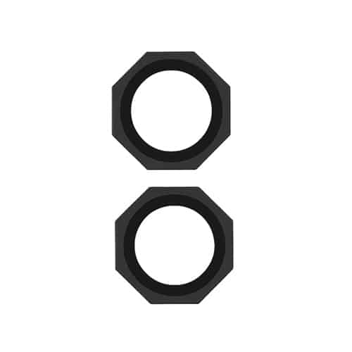 Metal Glass Lens Protection Compatible for iPhone 17 - Black