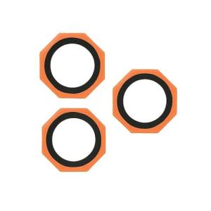 Metal Glass Lens Protection Compatible for iPhone 17 Pro / 17 Pro Max - Orange
