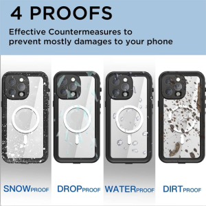 Waterproof IP68 Magsafe Case for Apple iPhone 16 Plus