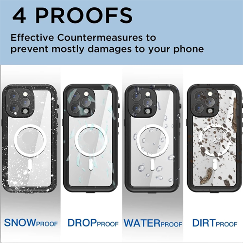 Waterproof IP68 Magsafe Case for Apple iPhone 16 Plus