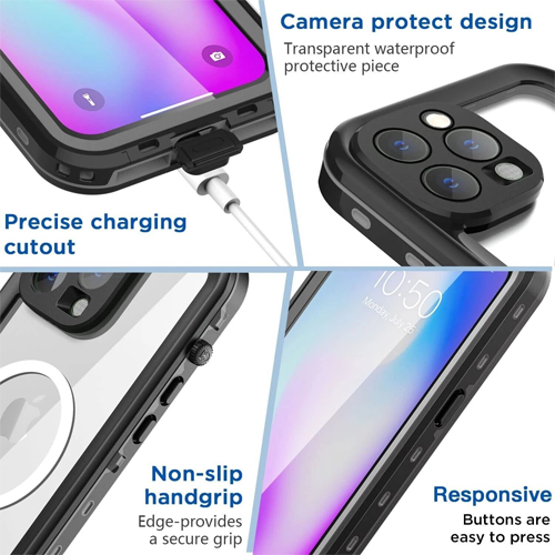 Waterproof IP68 Magsafe Case for Apple iPhone 16 Pro