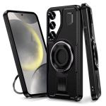 Power Ring Armor Case for Samsung Galaxy S25 Plus - Black