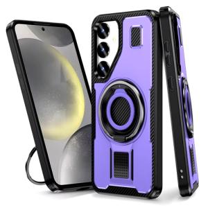 Power Ring Armor Case for Samsung Galaxy S24 FE - Purple