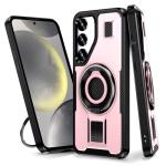 Power Ring Armor Case for Samsung Galaxy S25 - Rose Gold