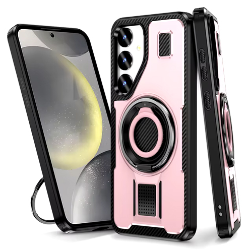 Power Ring Armor Case for Samsung Galaxy S24 FE - Rose Gold
