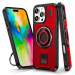 Power Ring Armor Case for iPhone 16 Pro Max - Red