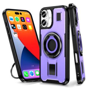 Power Ring Armor Case for iPhone 16 - Purple