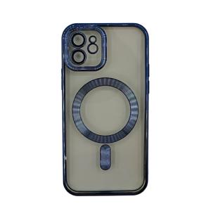Premium Clear TPU Magsafe Design Case for Apple iPhone 12 - Blue