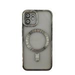 Premium Clear TPU Magsafe Design Case for Apple iPhone 11 - Silver