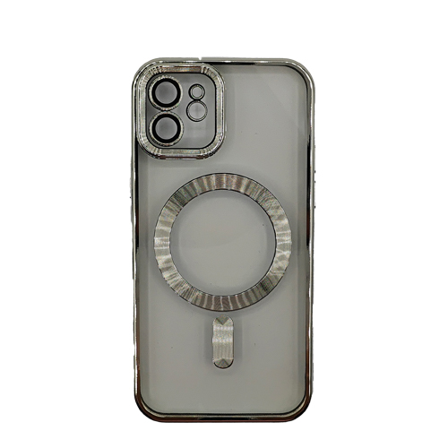 Premium Clear TPU Magsafe Design Case for Apple iPhone 11 - Silver