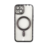 Premium Clear TPU Magsafe Design Case for Apple iPhone 15 - Black
