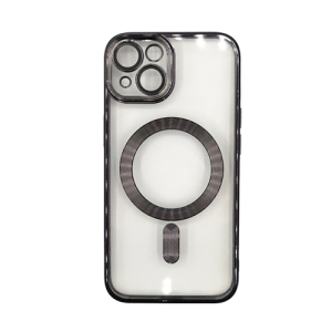 Premium Clear TPU Magsafe Design Case for Apple iPhone 13 / 14 - Black