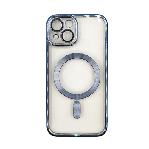 Premium Clear TPU Magsafe Design Case for Apple iPhone 15 Plus / 14 Plus - Blue