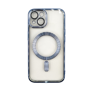 Premium Clear TPU Magsafe Design Case for Apple iPhone 13 / 14 - Blue