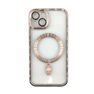 Premium Clear TPU Magsafe Design Case for Apple iPhone 13 / 14 - Rose Golden