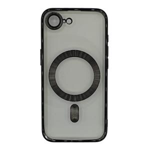 Premium Clear TPU Magsafe Design Case for Apple iPhone 16e / 17e - Black