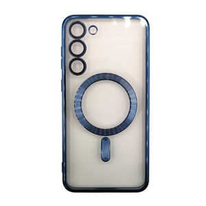 Premium Clear TPU Magsafe Design Case for Samsung Galaxy S26 - Blue