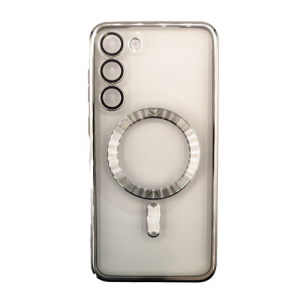Premium Clear TPU Magsafe Design Case for Samsung Galaxy S24 / S25 - Silver