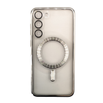 Premium Clear TPU Magsafe Design Case for Samsung Galaxy S26 - Silver