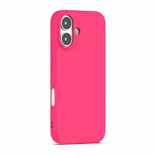 Premium Silicone Case for Apple iPhone 16 - Hot Pink