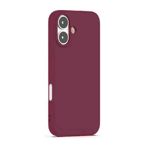 Premium Silicone Case for Apple iPhone 16 Plus - Wine