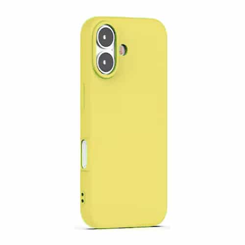 Premium Silicone Case for Apple iPhone 16 - Yellow