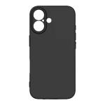 Premium Silicone, Lens Holes Case for Apple iPhone 17 - Black