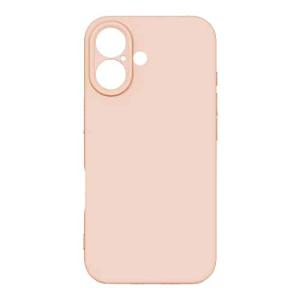 Premium Silicone, Lens Holes Case for Apple iPhone 16 - Pink