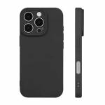 Premium Silicone, Lens Holes Case for Apple iPhone 17 Pro - Black