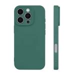 Premium Silicone, Lens Holes Case for Apple iPhone 17 Pro - Dark Green