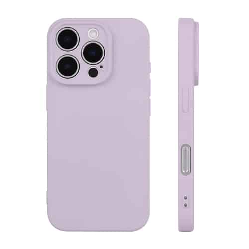 Premium Silicone, Lens Holes Case for Apple iPhone 17 Pro Max - Purple