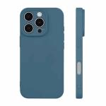 Premium Silicone, Lens Holes Case for Apple iPhone 17 Pro Max - Navy Blue