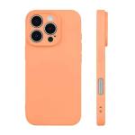 Premium Silicone, Lens Holes Case for Apple iPhone 16 Pro Max - Orange