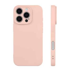 Premium Silicone, Lens Holes Case for Apple iPhone 17 Pro - Pink