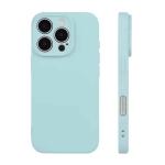 Premium Silicone, Lens Holes Case for Apple iPhone 17 Pro Max - Sky Blue