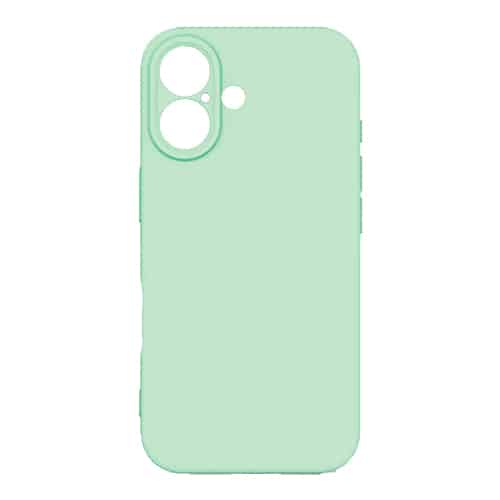 Premium Silicone, Lens Holes Case for Apple iPhone 16 - Teal