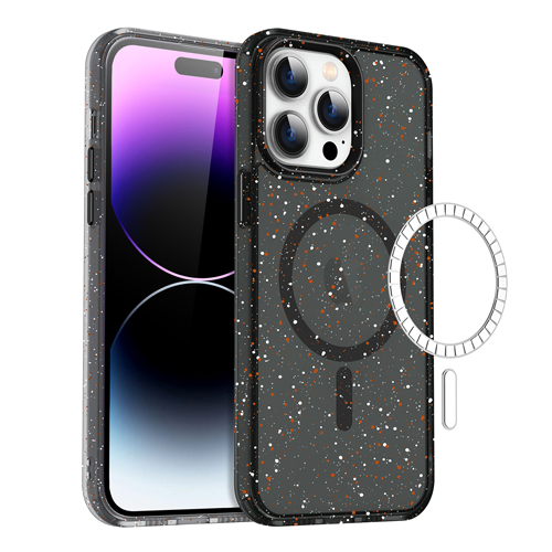 Premium TPU Colorful Design with Magsafe Case for Apple iPhone 13 / 14 - Black