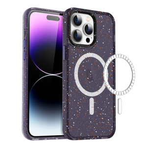 Premium TPU Colorful Design with Magsafe Case for Apple iPhone 15 - Purple