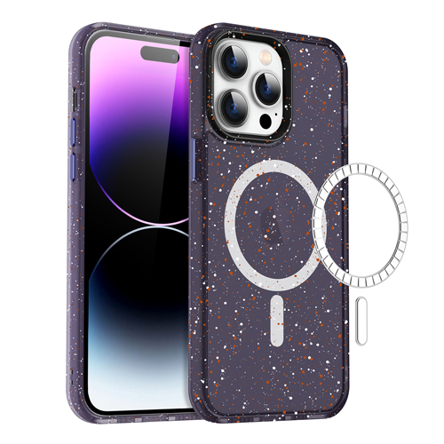 Premium TPU Colorful Design with Magsafe Case for Apple iPhone 13 / 14 - Purple