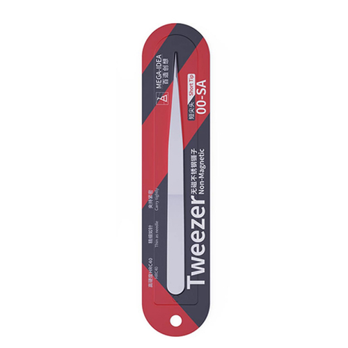 QIANLI MEGA-IDEA 00-SA Stainless Steel Short Tip Tweezer