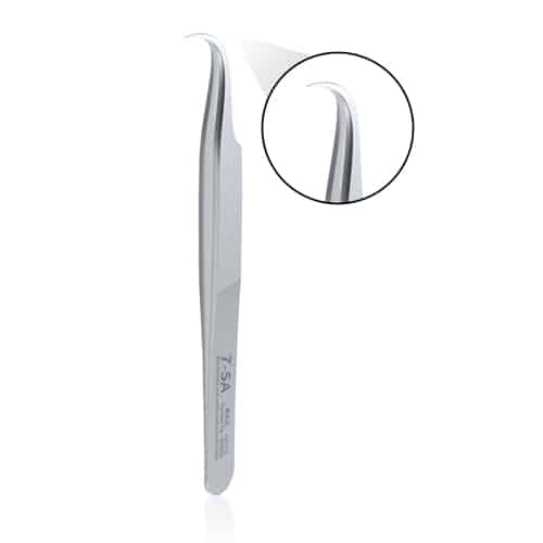 QIANLI MEGA-IDEA 7-SA Curved Tip Tweezer
