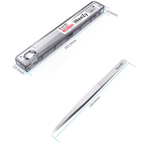 QIANLI iNeezy Round-type tweezers - Thin Silver
