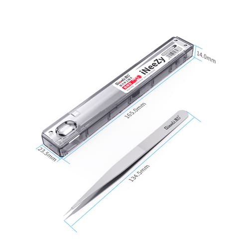 QIANLI iNeezy Round-type tweezers - Wide Silver