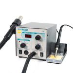 QUICK 706W+ BGA Rework Soldering Station with Digital Display iron Hot Air Hun 2 in 1 with 3 Nozzles 580W
