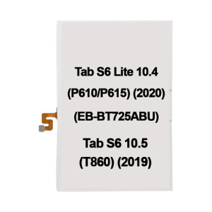 Replacement Battery Compatible for Samsung Galaxy Tab S6 Lite 10.4 (P610/P615) (2020) / Tab S6 10.5 (T860) (2019) / Tab S6 Lite 10.4" (P620 / P625) / Tab S5E 10.5" (T720/T725/T727) (2019) (EB-BT725ABU) (Premium)