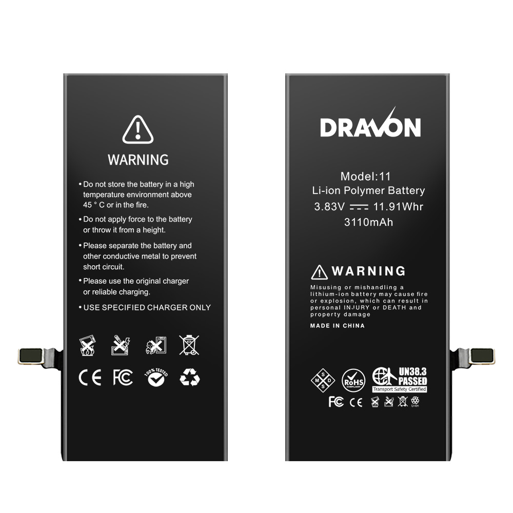 Replacement Battery Compatible for iPhone 11 (DRAVON Plus)